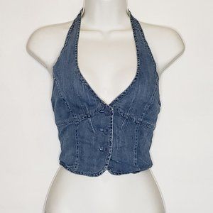 Forever21 Denim Crop Top